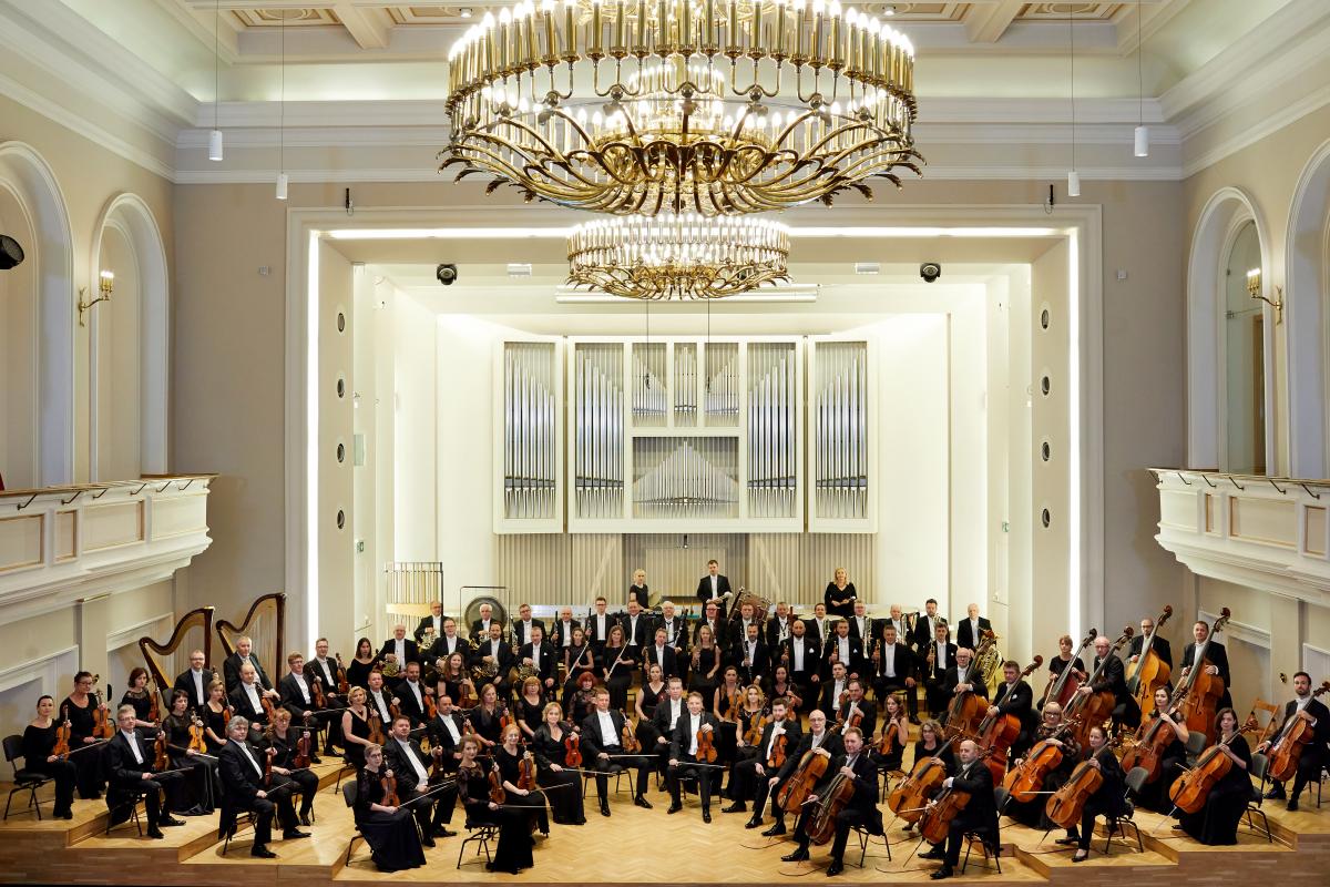 Zdjęcie orkiestry Filharmonii Śląskiej im. H.M. Góreckiego w Katowicach